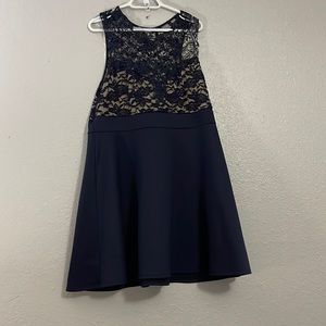 Lace, Navy dress